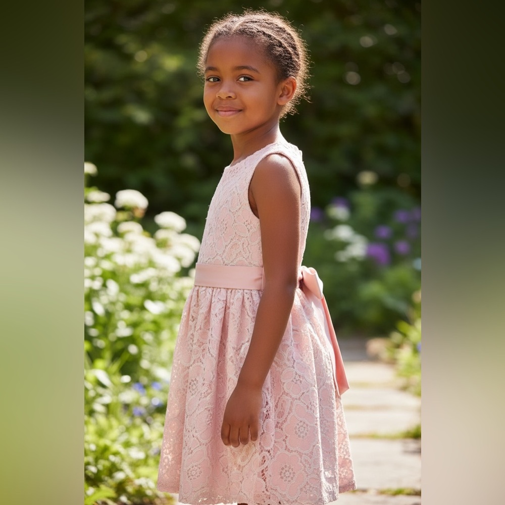 "Next" Pink Lace Dress